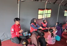 KSR PMI Kabupaten Tegal Terjun ke Padasari, Beri Trauma Healing