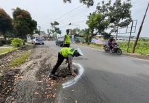 Polres Purbalingga Survei Jalur Mudik, Temukan Jalan Berlubang & Lampu Jalan Mati