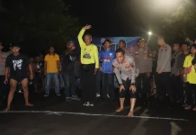 Kapolres Tegal Beradu Lari Cepat di Ekshibisi Cokorun