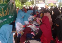 Ribuan Warga Sokanandi Padati Pasar Murah Ramadan