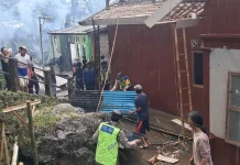 Kebakaran di Karangreja, Hanguskan 2 Rumah Warga