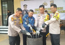 Konferensi Pers Hasil Operasi Pekat Candi 2026 Polres Tegal Ungkap 148 Pelanggara