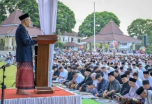 Warga Muhammadiyah Banjarnegara Shalat Id Hari Ini