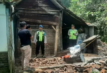 Dapur Warga Roboh, Polres Kebumen Imbau Waspada Cuaca Ekstrem