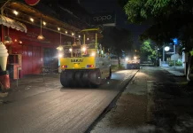 Semalam Dikebut, Banyumas Tancap Gas Perbaiki Jalan