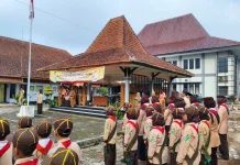 Mabiran Purwokerto Utara Lepas Kontingen Pesta Siaga