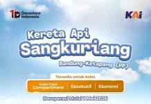 KA Sangkuriang Mulai Operasi 1 Mei 2026, Berhenti di Sejumlah Stasiun Daop 5