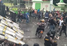 Polres Tegal Gelar Gladi Bersih Sispamkota di Depan Pemda Kabupaten Tegal
