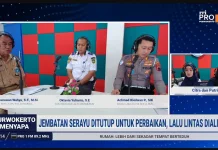 Jembatan serayu ditututup untuk perbaikan lalu lintas dialihkan