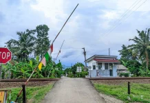 Dishub Banyumas Rampungkan Pemasangan Palang Pintu Kereta