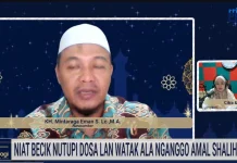 Niat baik dapat menutupi dosa dan sifat buruk melalui amal saleh
