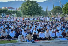 Ribuan Umat Muslim Tunaikan Sholat Idul Adha 1447 H di Alun-Alun Banjarnegara