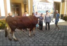 Kapolres Tegal Serahkan Hewan Kurban Idul Adha