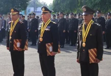 Upacara Hari Lahir Pancasila di Polres Purbalingga, Satu Personel Naik Pangkat