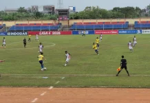 757 Kepri Jaya FC Bungkam PS Badung Bali 2-0 di Stadion Satria Purwokerto