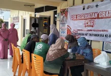 Sambut Hari Bhayangkara ke-80, Polsek Bukateja Gelar Cek Kesehatan Gratis