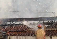 Rumah Warga Sidareja Terbakar, Diduga akibat Korsleting Listrik