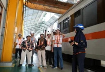 Apresiasi Dukungan Komunitas, KAI Daop 5 Gelar Visitasi Depo Sarana Purwokerto