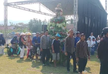 Festival Ruwat Bumi Desa Masaran, 1.500 Lemek dan 15 Gunungan Dikirab