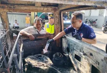 Polisi Selidiki Penyebab Mobil Minibus Terbakar di Dekat Perlintasan KA Gombong