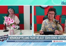 Usaha Bunga Artificial dari Purbalingga Tembus Pasar Luar Jawa lewat Live TikTok