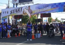 Ratusan Pembalap Beradu Cepat dalam Drag Bike Kapolresta Cilacap Cup 2026