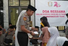 Doa Bersama dan Santunan Anak Yatim Warnai Peringatan Hari Bhayangkara Ke-80