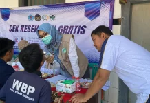 Perluas Cakupan CKG,  Ratusan Warga Binaan Lapas Brebes Jalani Cek Kesehatan
