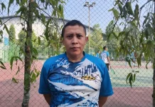 Ajenrem 071/Wijayakusuma Rutin Gelar Latihan Tenis Lapangan untuk Jaga Kebugaran