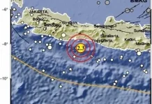Gempa Magnitudo 2,3 Guncang Selatan Cilacap, Belum Ada Laporan Dampak