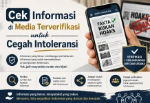 Cek Informasi di Media Terverifikasi untuk Cegah Intoleransi