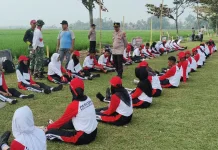 Kapolsek Kalimanah Beri Motivasi Paskibra Tingkat Kecamatan