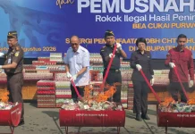 Bea Cukai Musnahkan 3 Juta Batang Rokok Ilegal di Banyumas, Negara Rugi Rp2,8 Miliar
