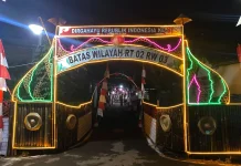 Semarak Kemerdekaan, Menara Bambu Ramaikan Desa Jipang