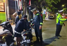 Polisi Tindak 13 Pengendara dalam Patroli Malam Minggu di Kebumen