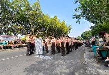 Ratusan Peserta Meriahkan Lomba Gerak Jalan Kwarran Banyumas