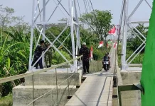 Jembatan Gantung Garuda Desa Gembongdadi selesai Dibangun, Mudahkan Akses Warga