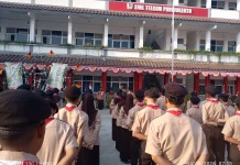 Semangat Pramuka Membara di SMK Telkom Purwokerto