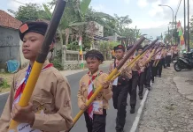 256 Penggalang Baru SMPN 1 Baturraden Ditempa lewat Perjusa