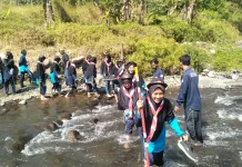 430 Santri Ikuti Mujahadah Camp di Wisata Pancaripis Bumijawa