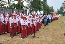 Tim Paduan Suara SDN Karangnangka Tampil Memukau dalam Upacara HUT ke-81 RI