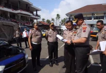Polresta Cilacap Cek Kendaraan Dinas, Pastikan Siap Pakai
