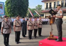Polres Purbalingga Gelar Sertijab Kasat Samapta dan Empat Kapolsek