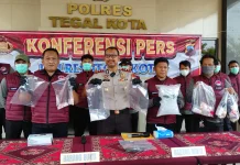 Polres Tegal Kota Ungkap Empat Kasus Narkoba, Sita 128,35 Gram Sabu