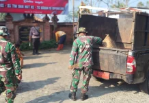 Korem 071 Wijayakusuma Gelar Karya Bakti di Pura Pedaleman Giri Kendeng