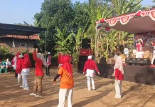 Semarak Kemerdekaan Masih Terasa, Ratusan Warga Karangnanas Ikuti Jalan Sehat