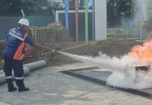 Puluhan Awak Tangki Pertamina Maos Ikuti Pelatihan Penggunaan APAR