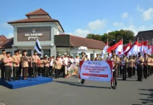 Pramuka Kwarcab Cilacap Mulai Estafet Tunas Kelapa menuju Banyumas