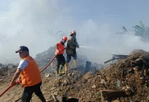 Diduga akibat Bakar Sampah, Lahan di Jalan Lingkar Selatan Cilacap Terbakar