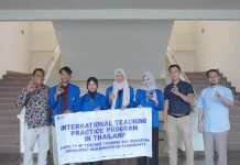 Empat Mahasiswa UMP Ikuti Praktik Mengajar di Thailand